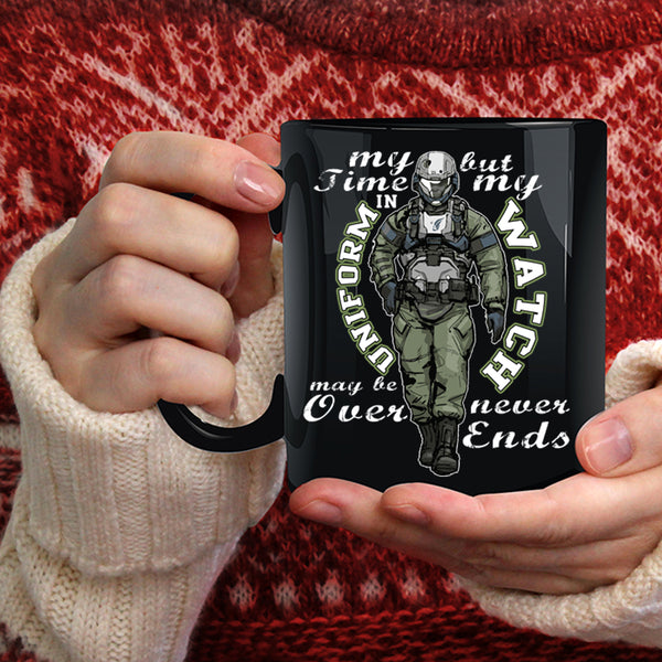 My Time In Uniform  Coffee Mug, Cool Gift For Veteran Coffee Cup