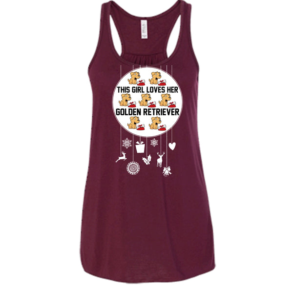 This Girl Loves Her Golden Retriever T Shirt, Coolest Dog Lover Tank Top