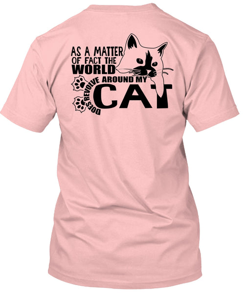 World Does Revolve Around My Cat T Shirt, I Love Cat T Shirt