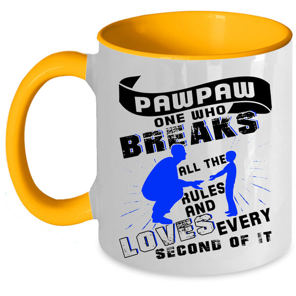 Cool Gift For Papa Coffee Mug, Pawpaw Accent Mug