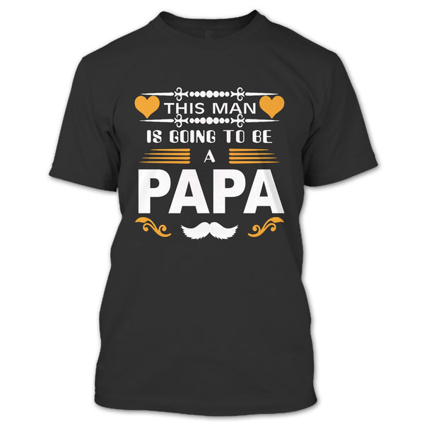 A black t-shirt with the shopify logo