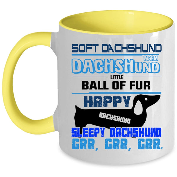 Soft Dachshund Mug, Happy Dachshund Cup, Dogs Mug