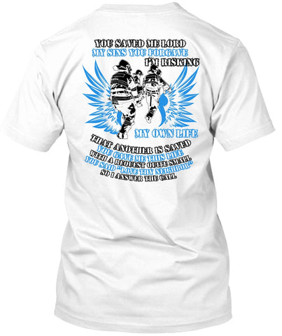 A black t-shirt with the shopify logo