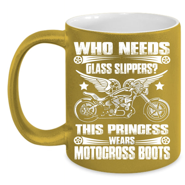This Princess Wears Motocross Boots Coffee Mug, Awesome Motorcycles Coffee Cup