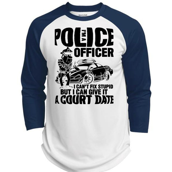 I'm A Police Officer T Shirt, I Love Police T Shirt, Awesome T-Shirts  (Polyester Game Baseball Jersey)