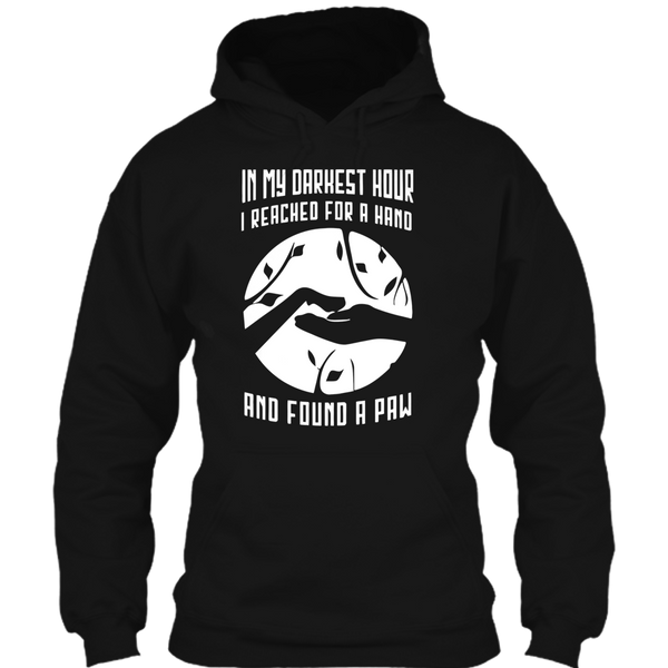 A black t-shirt with the shopify logo