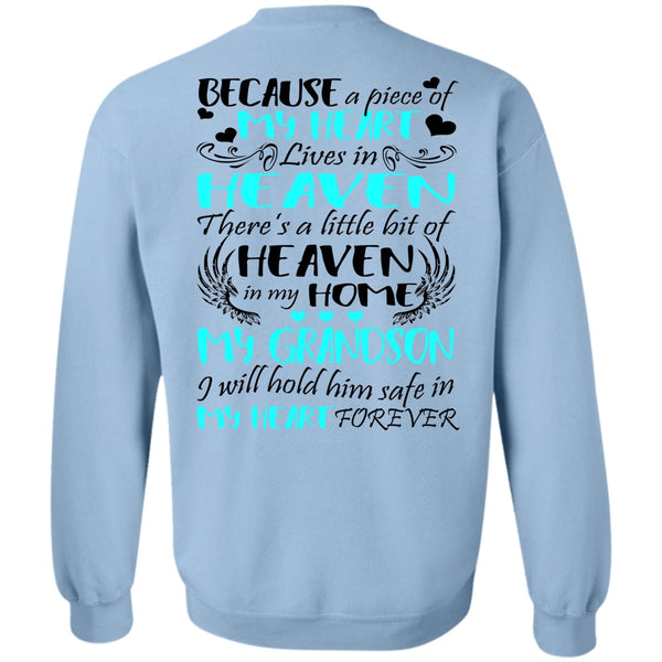 I Love Grandson T Shirt, Heaven In My Home My Grandson Sweatshirt