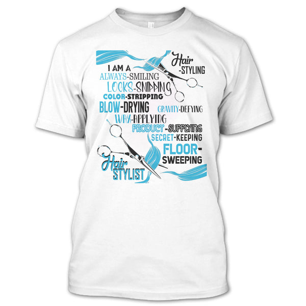 A black t-shirt with the shopify logo