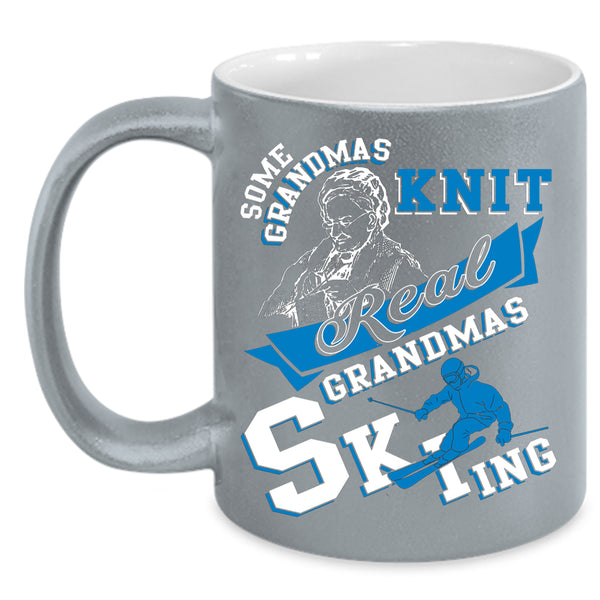 Real Grandmas Skiing Coffee Mug, Awesome Grandmas Coffee Cup