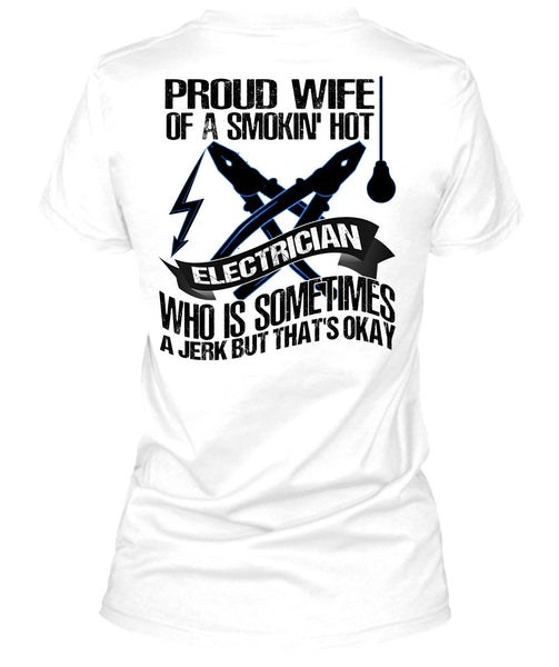 Proud Wife T Shirt, I Love Electrician T Shirt