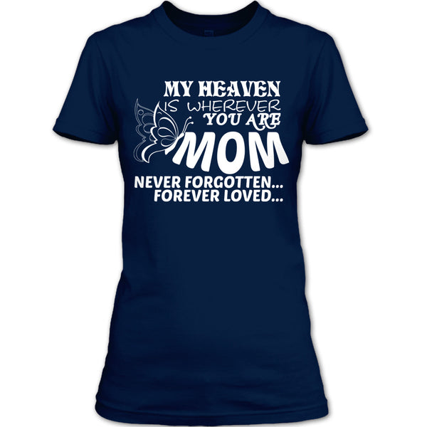 A black t-shirt with the shopify logo