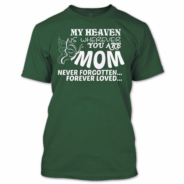 A black t-shirt with the shopify logo