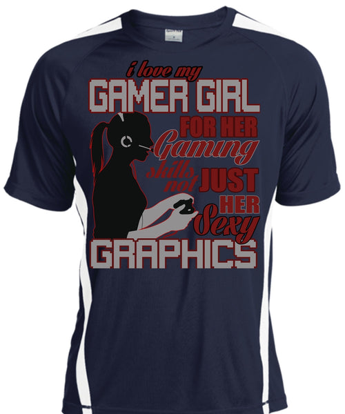 I Love My Gamer Girl T Shirt, Gaming Skills Not Just Her T Shirt, Cool Shirt