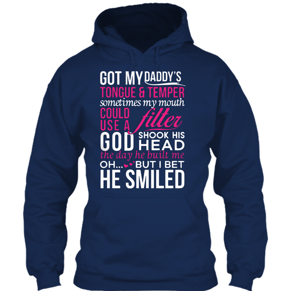 A black t-shirt with the shopify logo