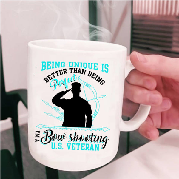 Cool U.S Veteran Coffee Mug, I'm A Bow Shooting U.S Veteran Cup