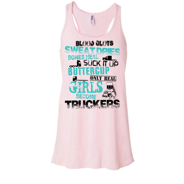 Only Rel Girls Become Truckers T Shirt, Truck Driver T Shirt, Awesome t-shirts