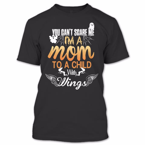 A black t-shirt with the shopify logo