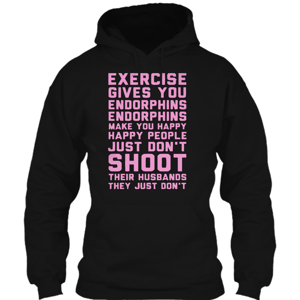 A black t-shirt with the shopify logo