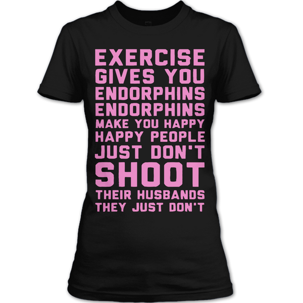 A black t-shirt with the shopify logo