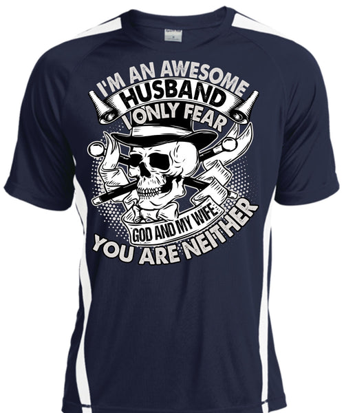 I'm An Awesome Husband T Shirt, God And My Wife T Shirt, Cool Shirt