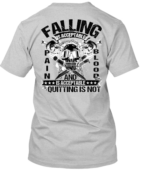 Falling Is Acceptable T Shirt, I Love Veteran T Shirt