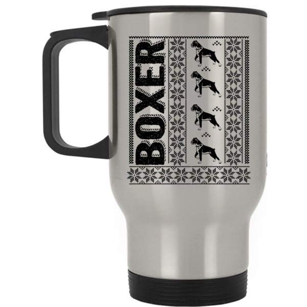 Christmas Gift For Daughter Travel Mug, Cute Boxer Mug