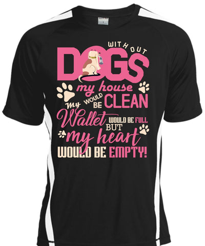 A black t-shirt with the shopify logo