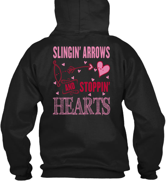 Slinging Arrows And Stopping Hearts T Shirt, I Love Husband T Shirt
