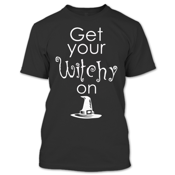 A black t-shirt with the shopify logo