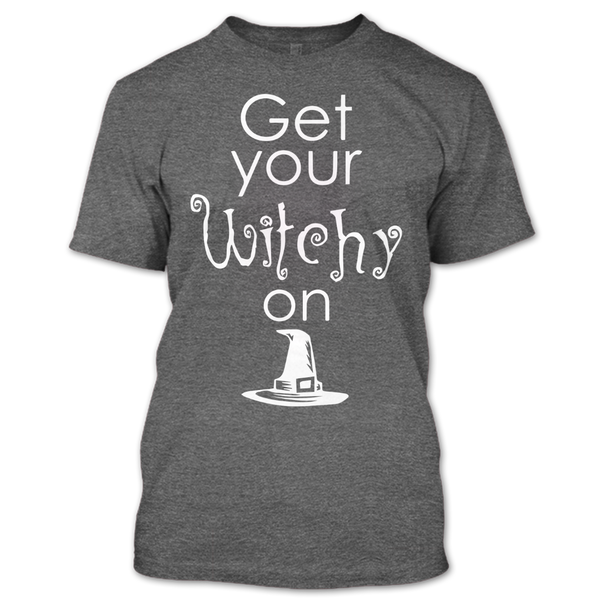 A black t-shirt with the shopify logo