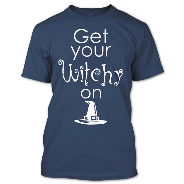 A black t-shirt with the shopify logo