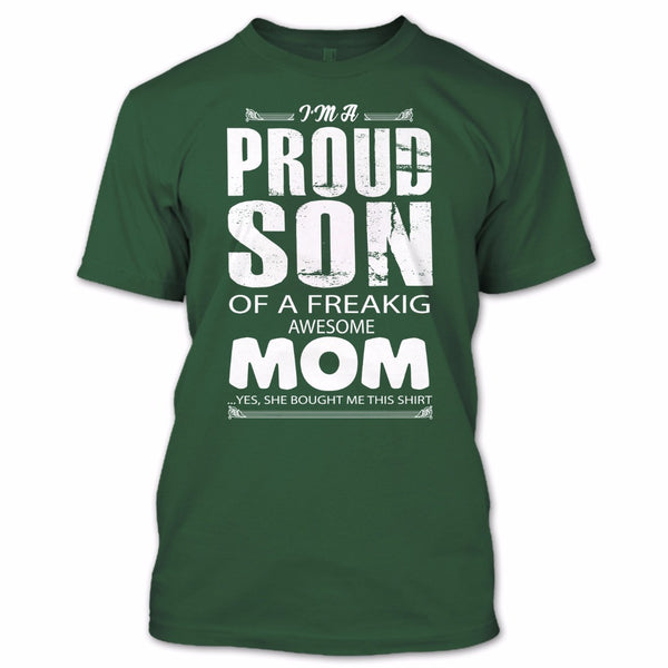 A black t-shirt with the shopify logo