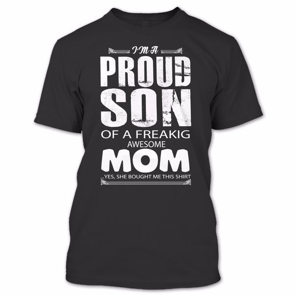 A black t-shirt with the shopify logo