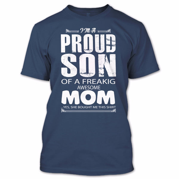 A black t-shirt with the shopify logo