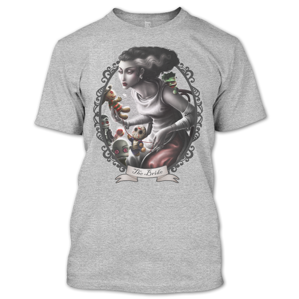 A black t-shirt with the shopify logo