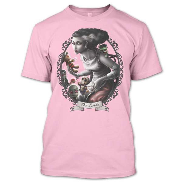 A black t-shirt with the shopify logo