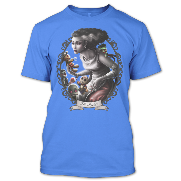 A black t-shirt with the shopify logo