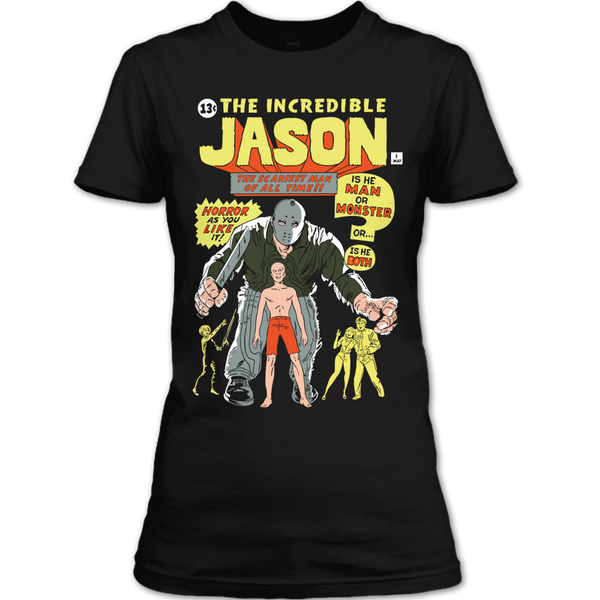 A black t-shirt with the shopify logo