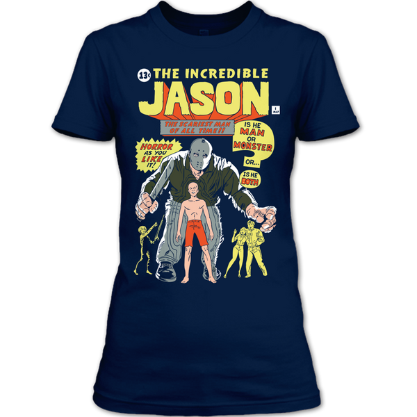 A black t-shirt with the shopify logo