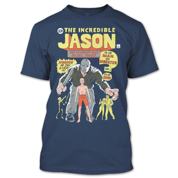 A black t-shirt with the shopify logo