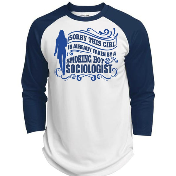 Smoking Hot Sociologist T Shirt, I Love Sociologist T Shirt, Awesome T-Shirts  (Polyester Game Baseball Jersey)