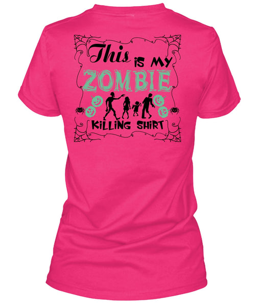 This Is My Zombie Killing T Shirt, Wait For Halloween T Shirt