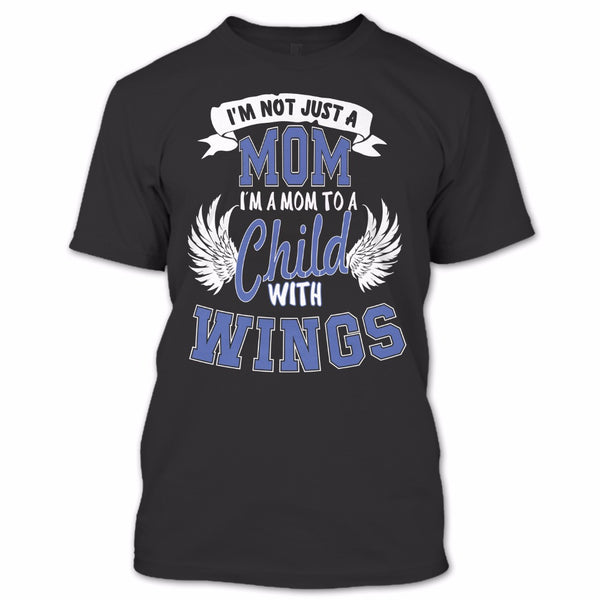 A black t-shirt with the shopify logo