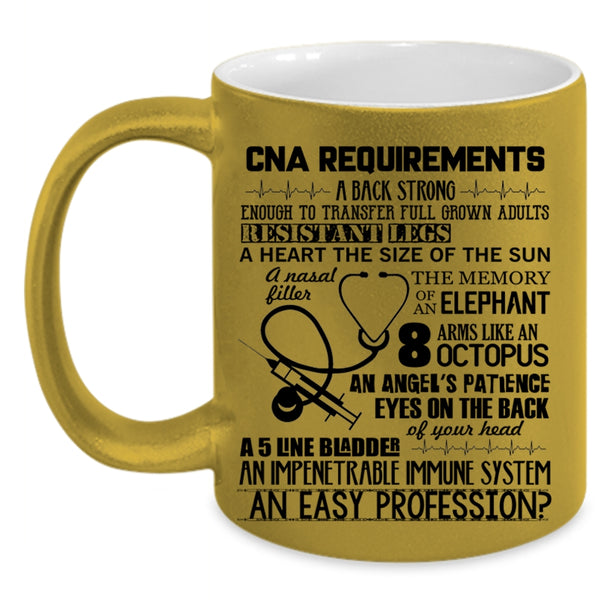 Best Gift For Nurse Coffee Mug, CAN Requirements Accent Mug