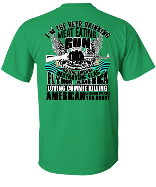 Meat Eating Gun T Shirt, I Love Gun T Shirt