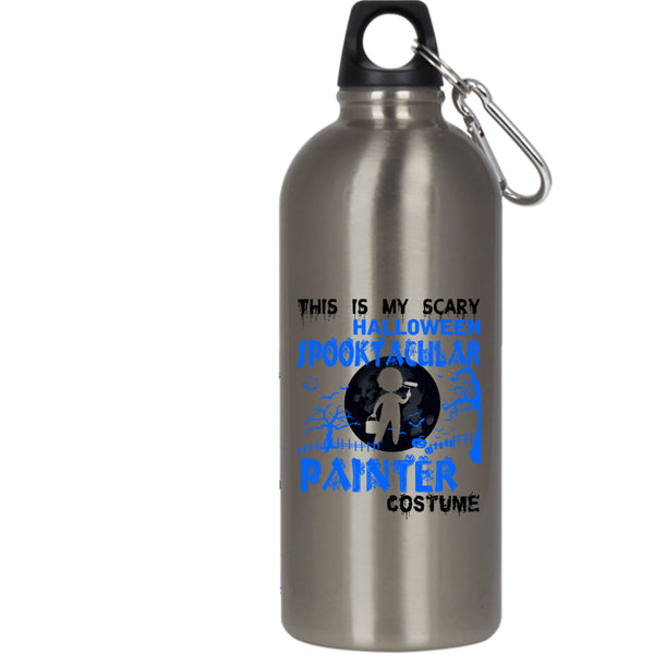 My Scary Halloween Spooktacular Painter 20 oz Stainless Steel Bottle,Scary Outdoor Sports Water Bottle