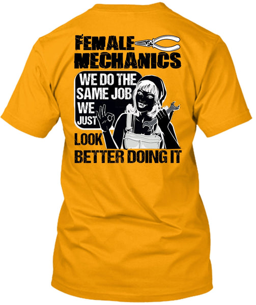 Female Mechanics T Shirt, I Love Mechanic T Shirt