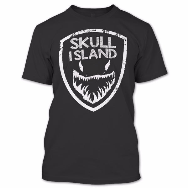 A black t-shirt with the shopify logo