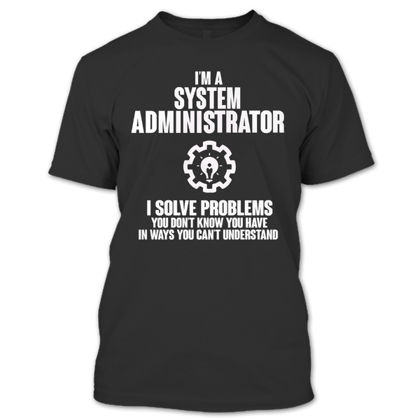 A black t-shirt with the shopify logo