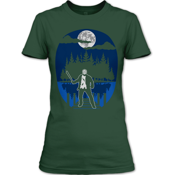 A black t-shirt with the shopify logo